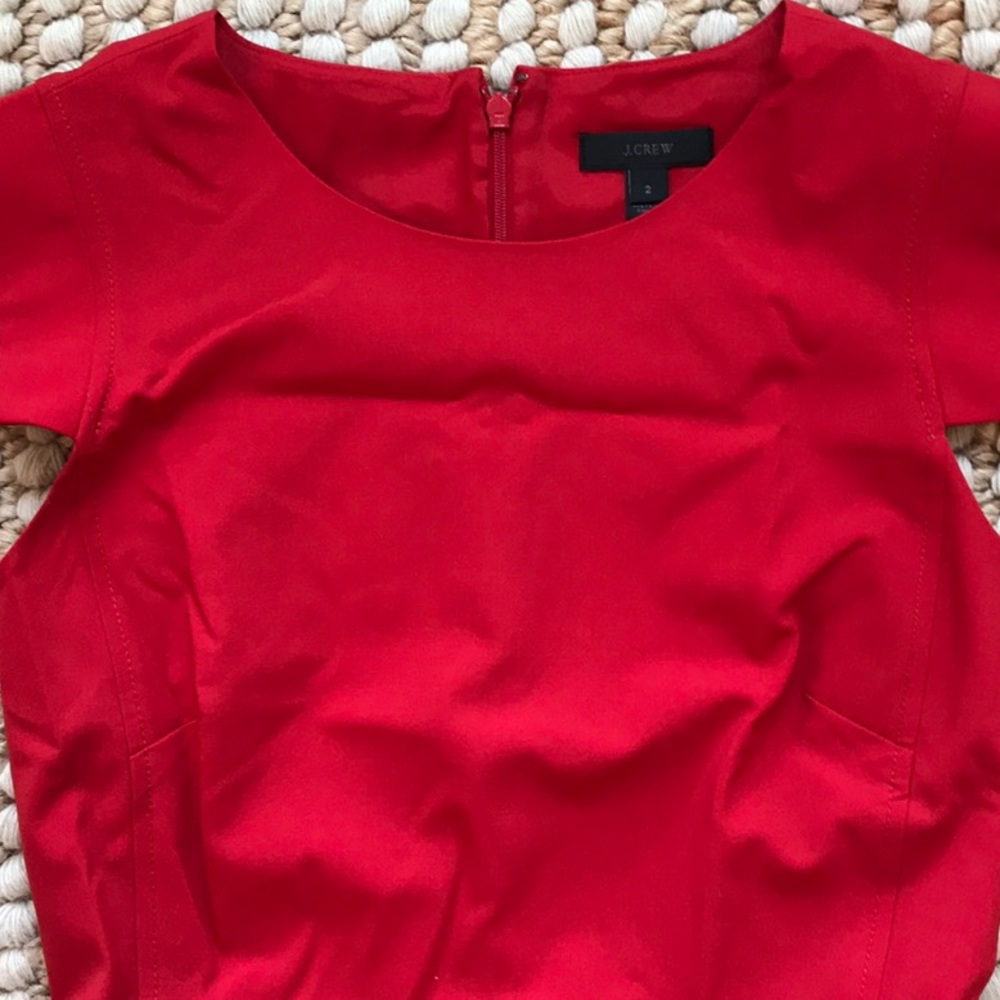 J. Crew Resume Dress in Red Size 2 Mint Condition